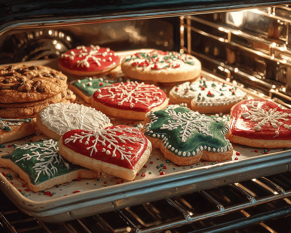 Kerstkoekjes Bakken Schilderen op Nummers