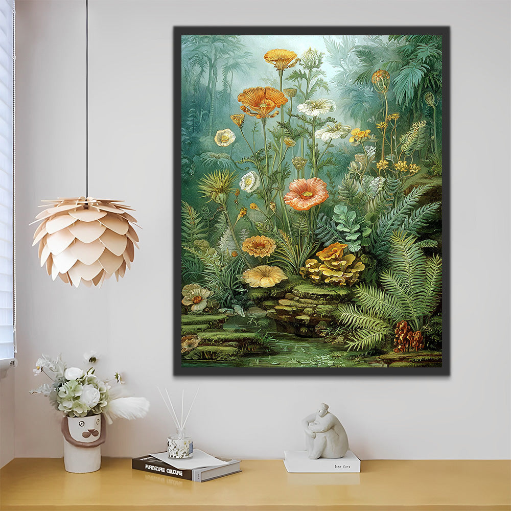 Klaprozen in de Jungle Schilderen op Nummers