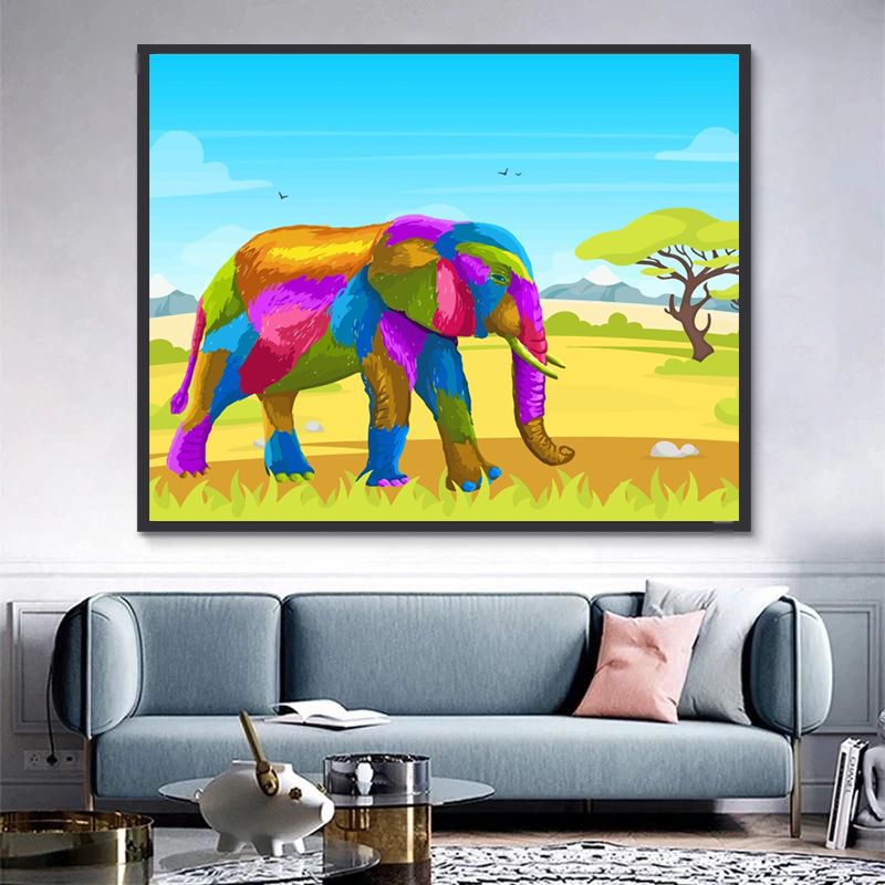 Kleurblok Olifant Schilderen op Nummers Kinderen