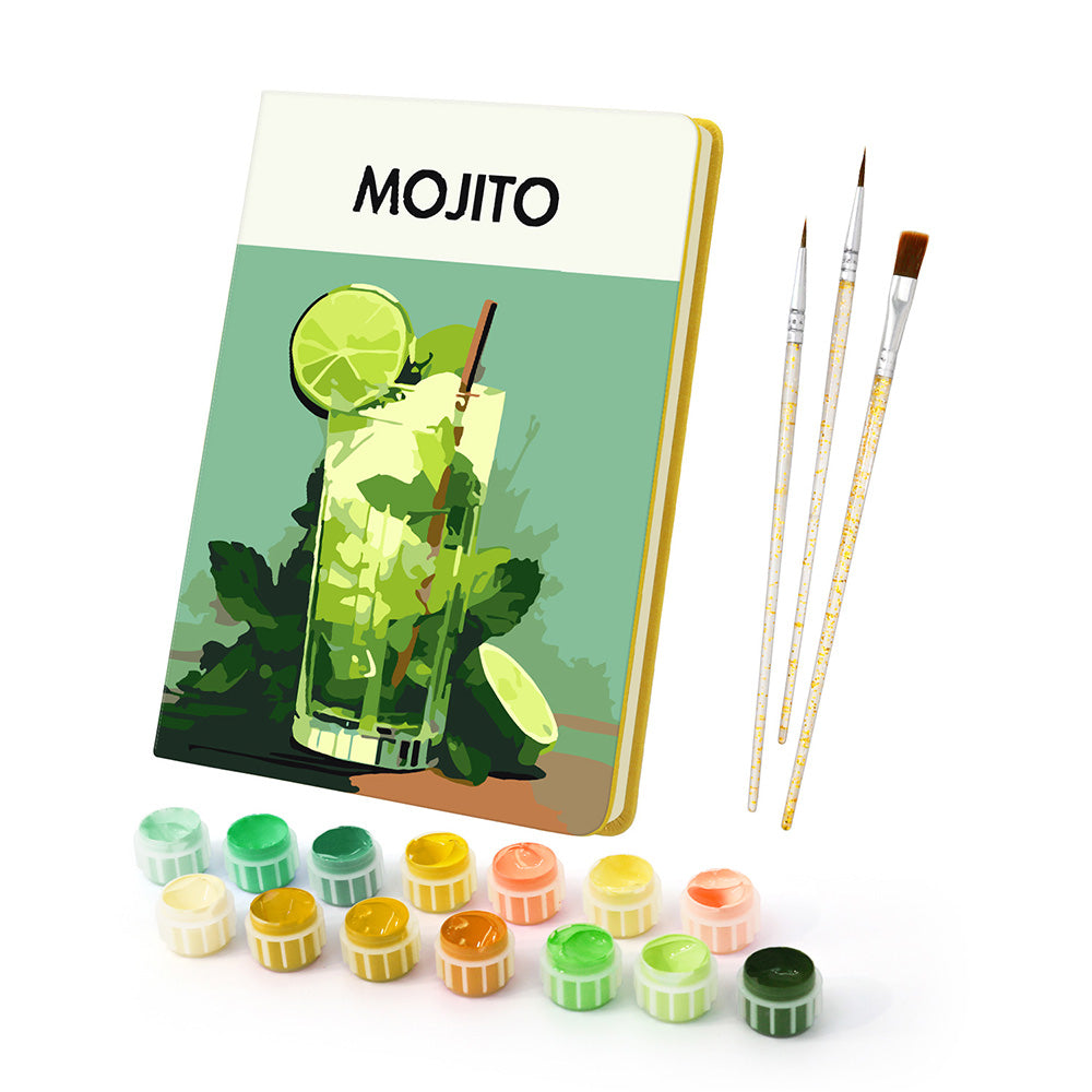 Lemon Mojito Notitieboek Schilderen op Nummers
