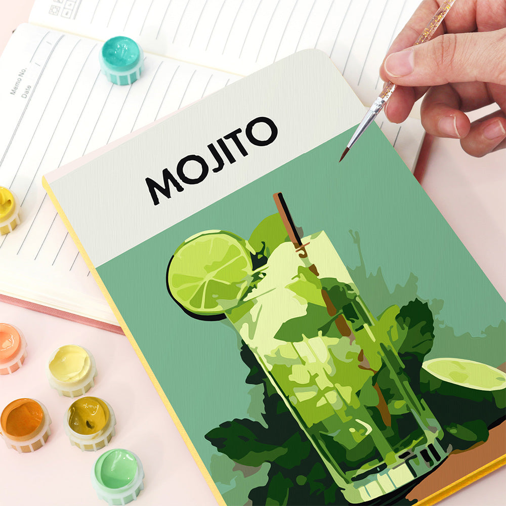 Lemon Mojito Notitieboek Schilderen op Nummers