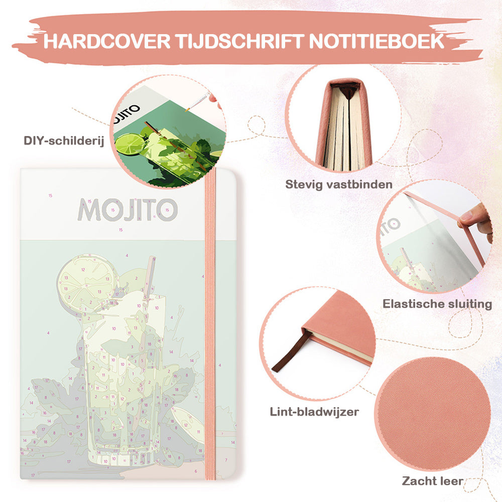 Lemon Mojito Notitieboek Schilderen op Nummers
