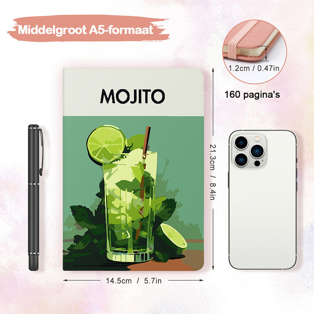Lemon Mojito Notitieboek Schilderen op Nummers