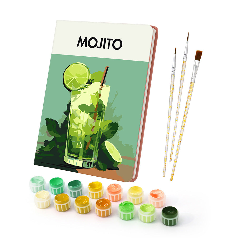 Lemon Mojito Notitieboek Schilderen op Nummers
