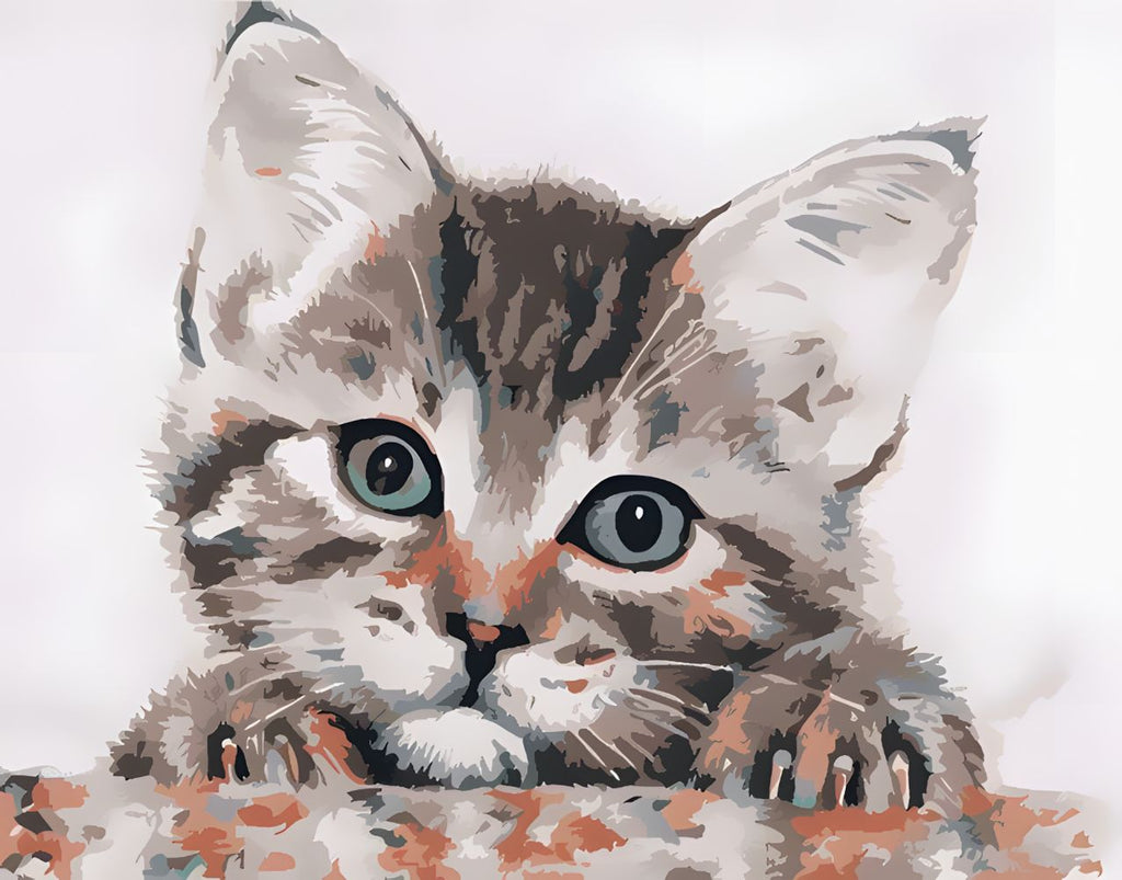 Leuke Kat Schilderen op Nummers