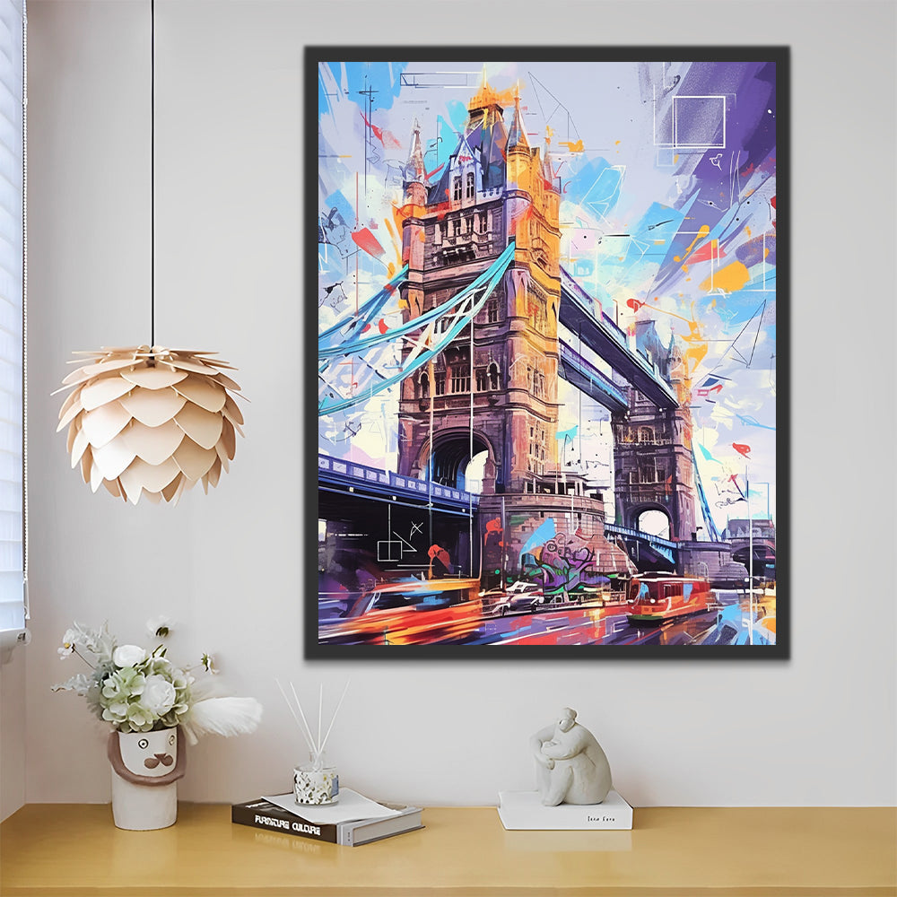 Londen Tower Bridge Schilderen op Nummers
