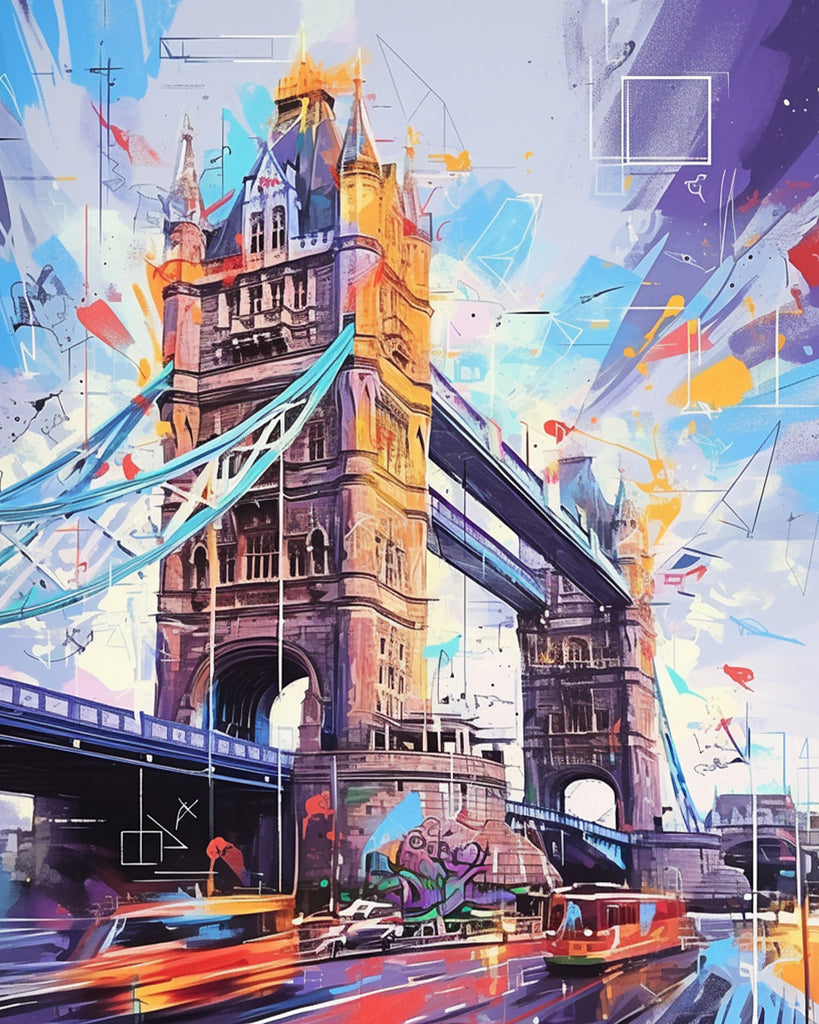 Londen Tower Bridge Schilderen op Nummers
