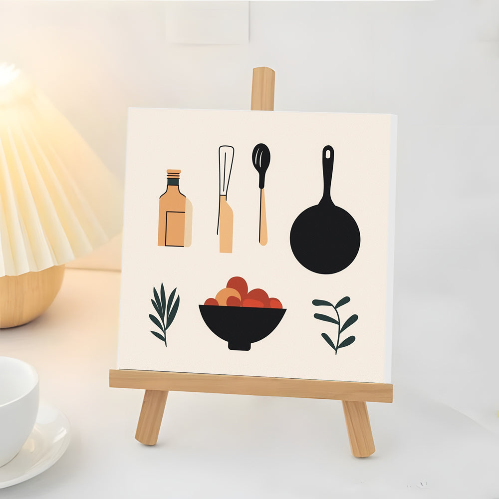 Materialen en Gereedschappen voor het Koken Mini Schilderen op Nummers