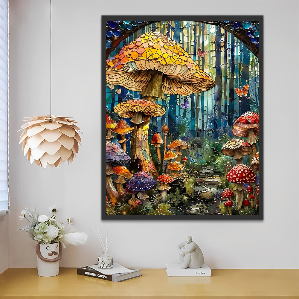 Metafysische Botanische Paddenstoelen Schilderen op Nummers