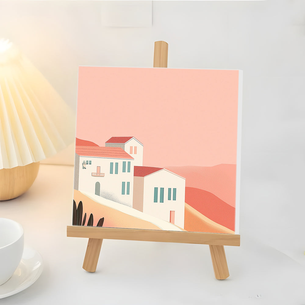 Mooi Huis tussen de Bergen Mini Schilderen op Nummers
