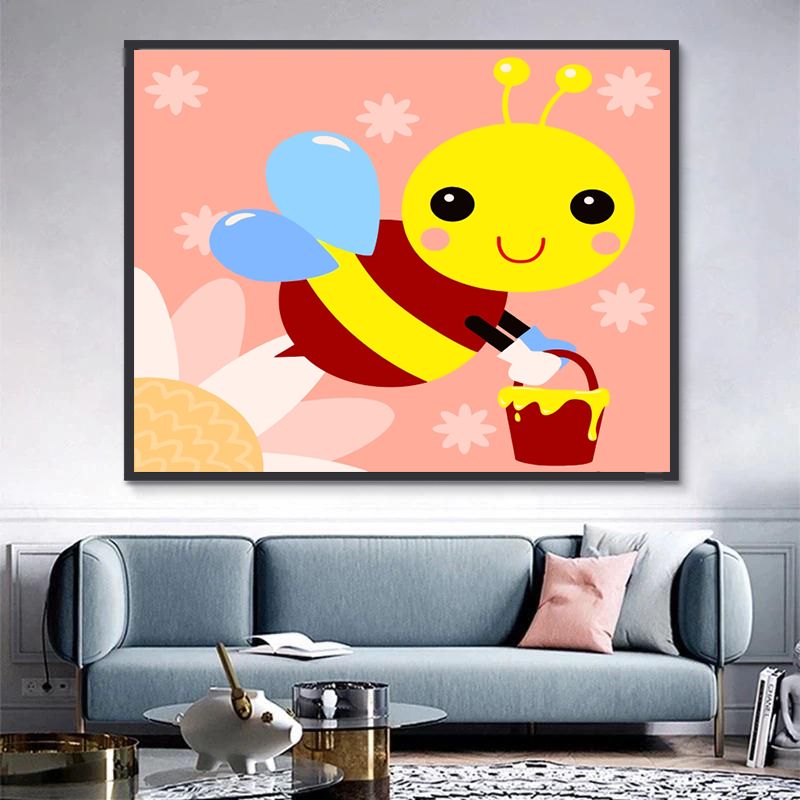 Mooie Bijen op het Werk Schilderen op Nummers Kinderen