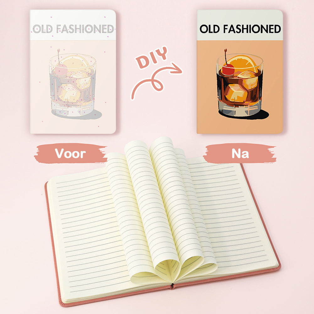 Old Fashioned Dranken Notitieboek Schilderen op Nummers