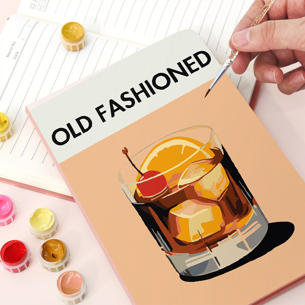Old Fashioned Dranken Notitieboek Schilderen op Nummers