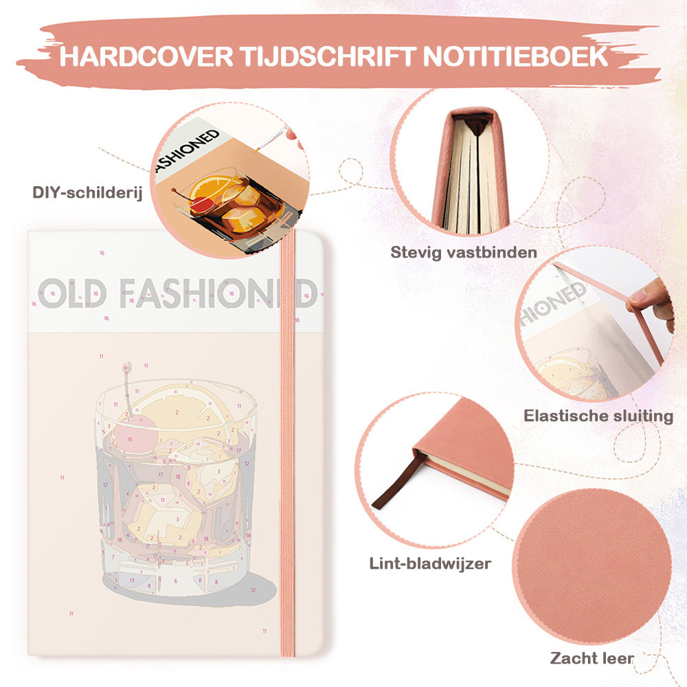 Old Fashioned Dranken Notitieboek Schilderen op Nummers