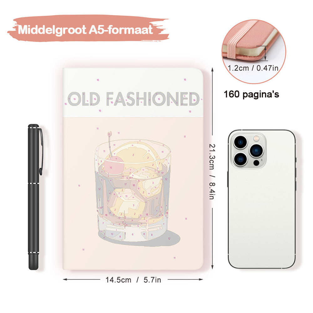 Old Fashioned Dranken Notitieboek Schilderen op Nummers