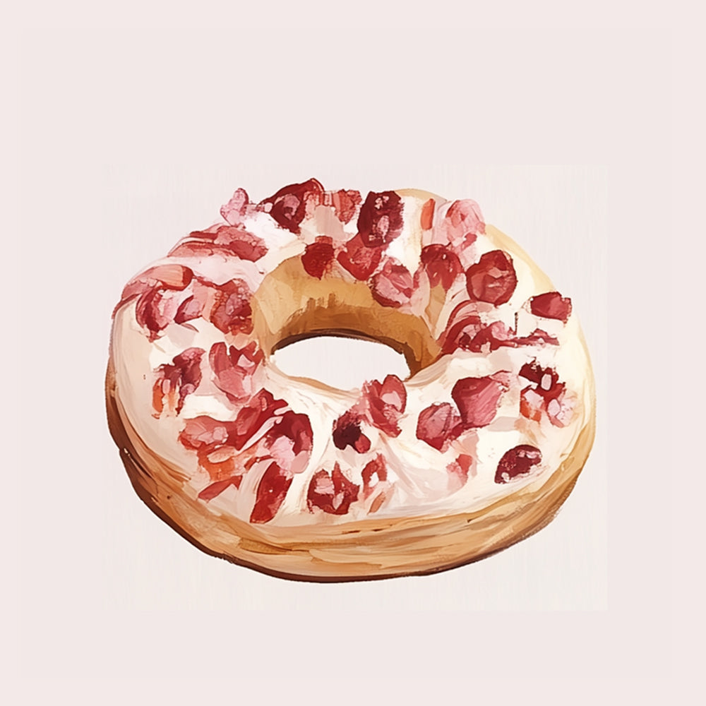 Overheerlijke Donut met een Laagje Mini Schilderen op Nummers
