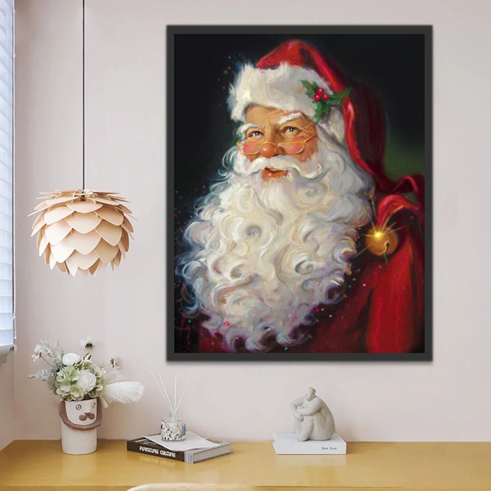 Portret van de Kerstman Schilderen op Nummers