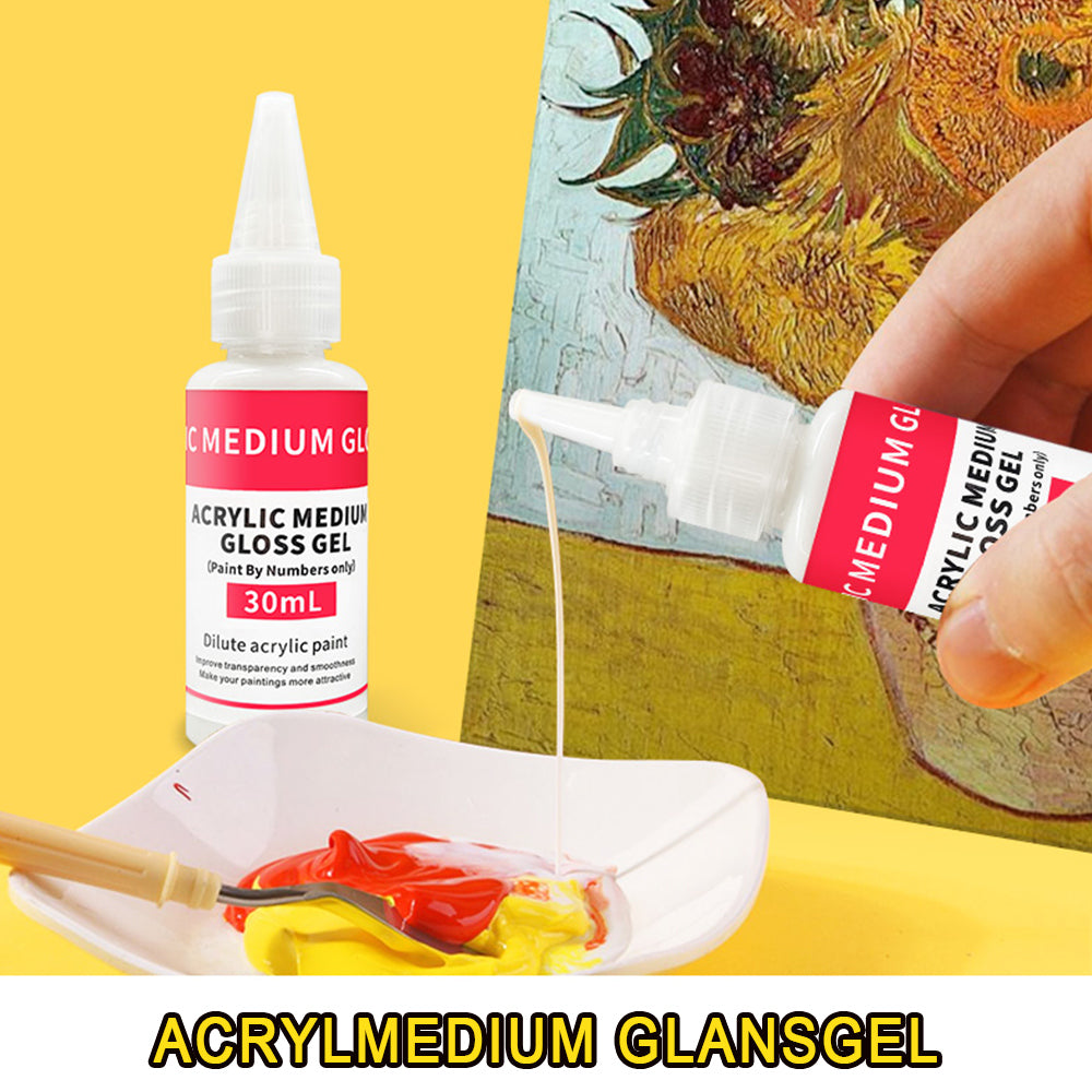 Professioneel Acryl Medium Glans Gel 30ml voor Schilderen op Nummers