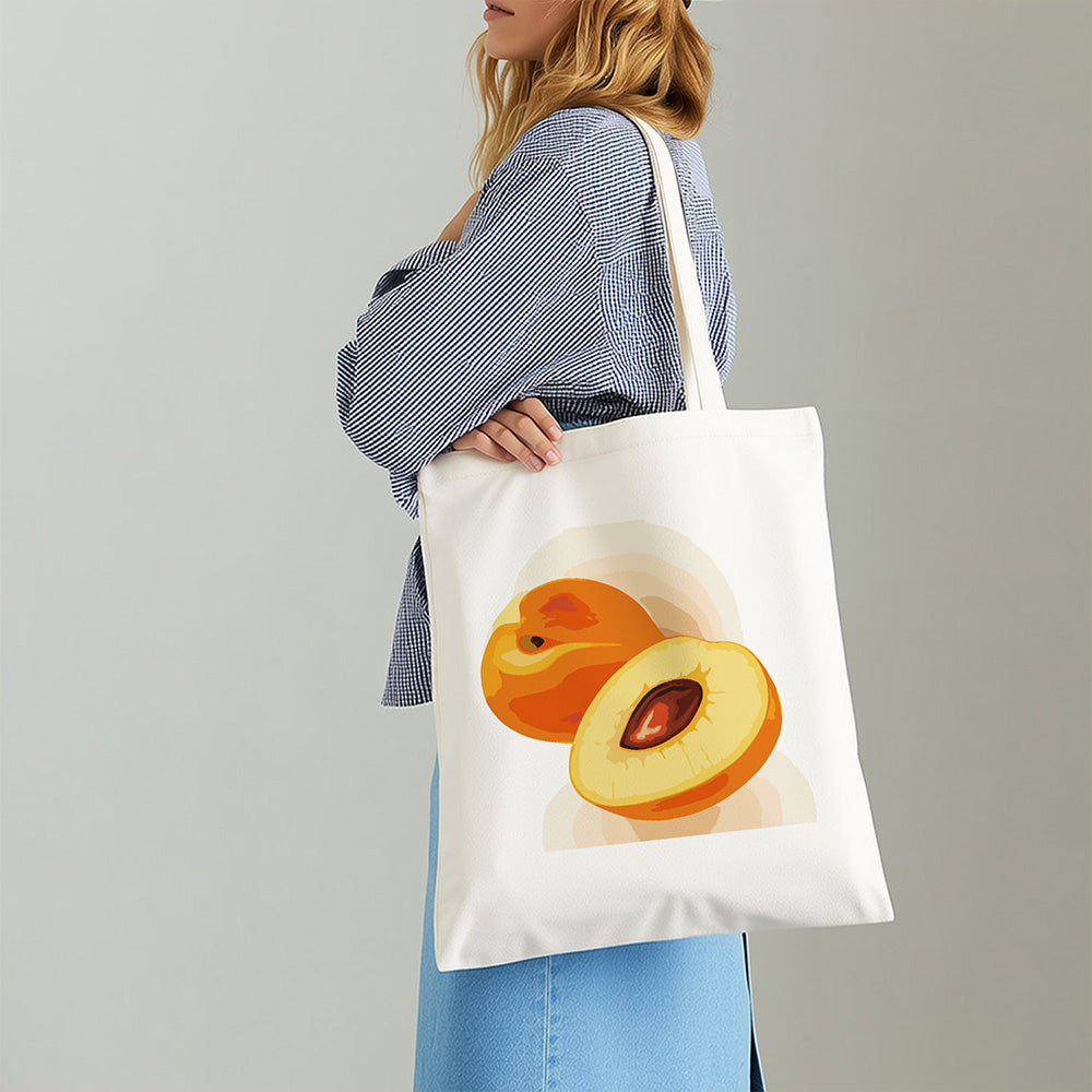 Rijpe Abrikozen Canvas Tote Bag Schilderen op Nummers