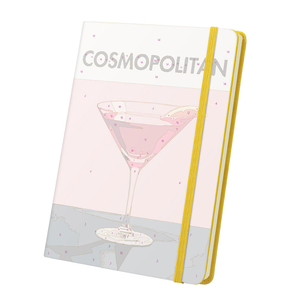 Rode Cocktail Notitieboek Schilderen op Nummers