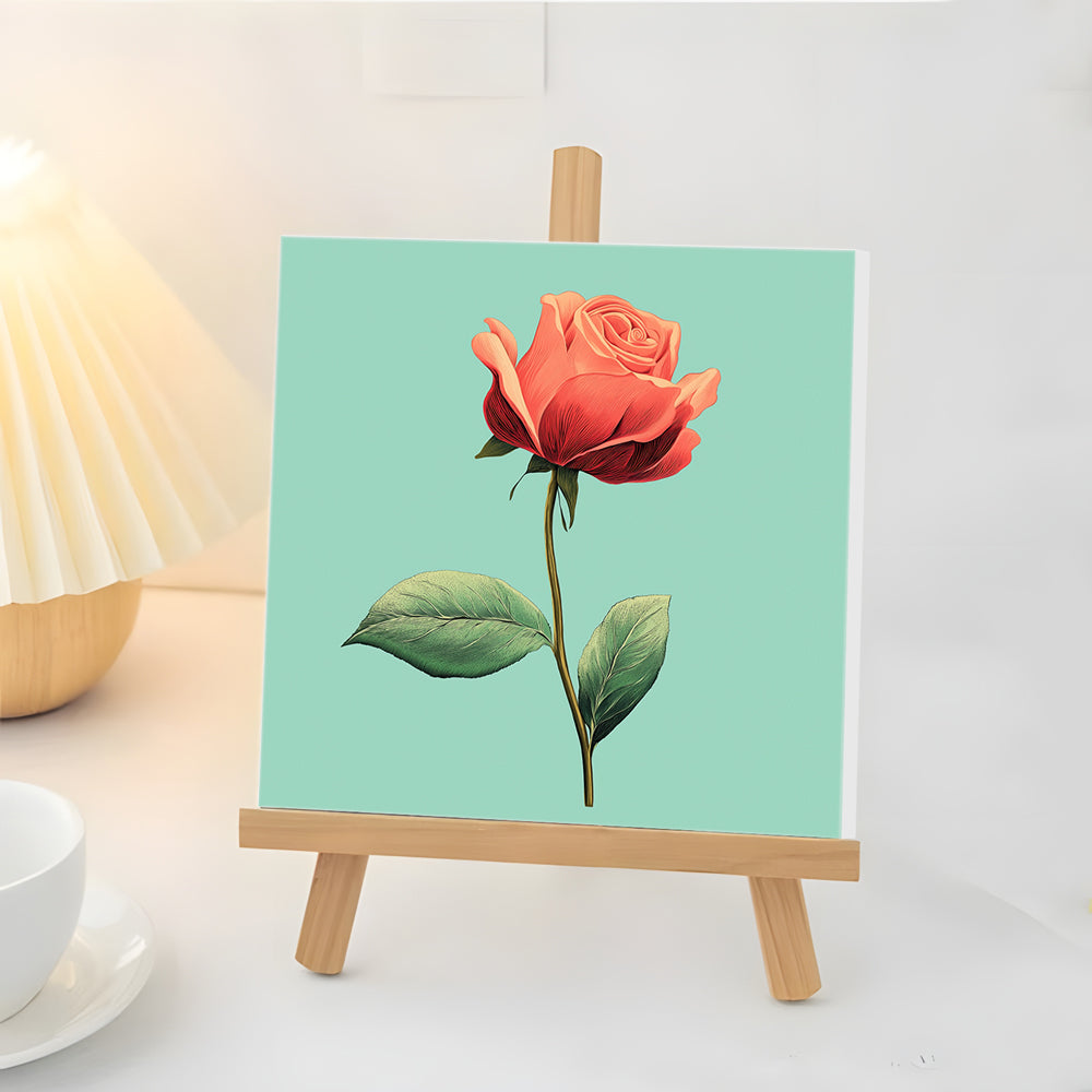 Romantische Rode Rozen Mini Schilderen op Nummers
