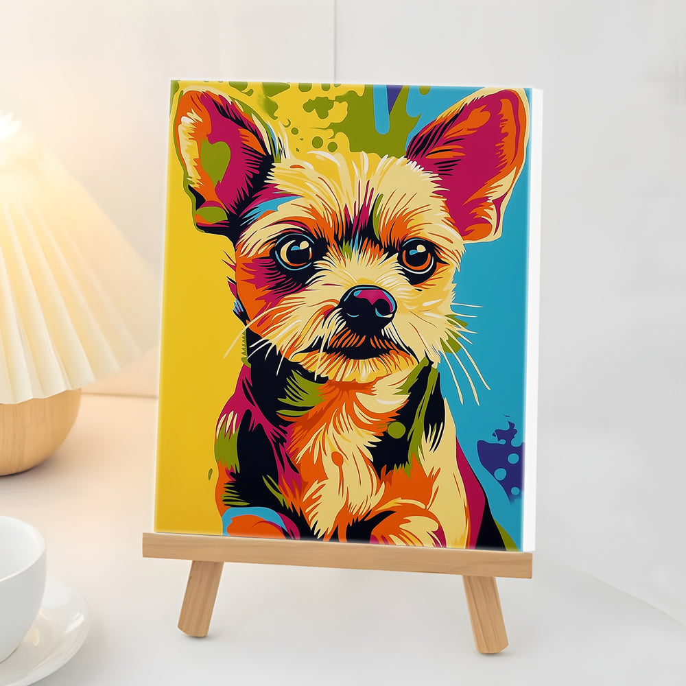 Schnauzer Hond Mini Schilderen op Nummers