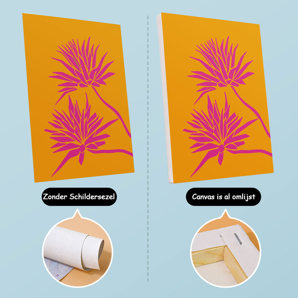 Simpele Bloemen 6 Stuks Mini Schilderen op Nummers