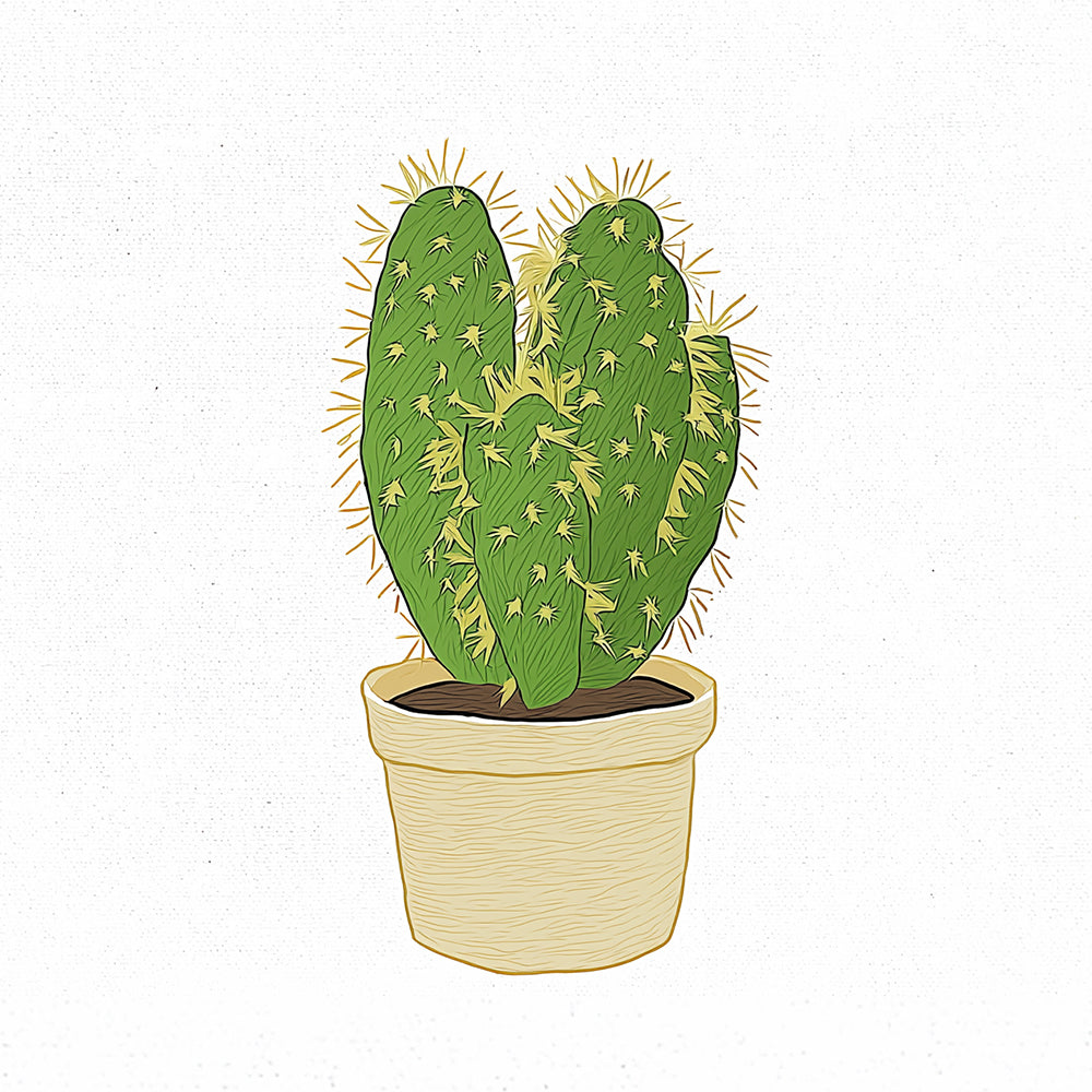 Slanke Cactus Mini Schilderen op Nummers