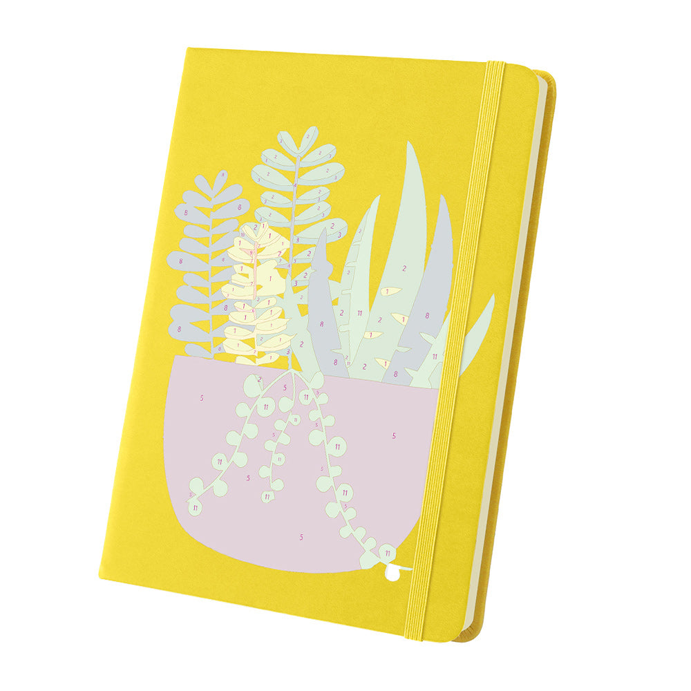 Smaragdgroene Kamerplanten Notitieboek Schilderen op Nummers