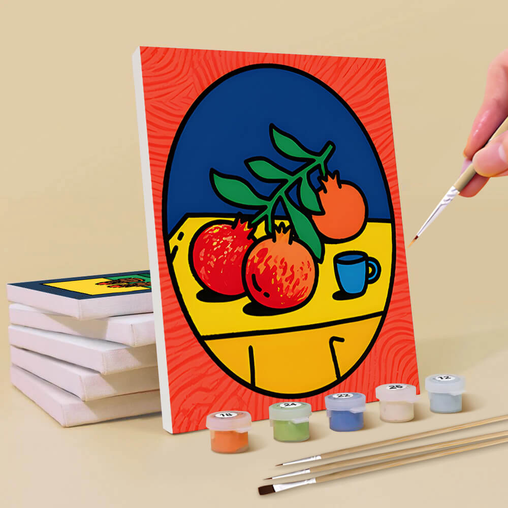 Stilleven Schilderij 6 Stuks Mini Schilderen op Nummers