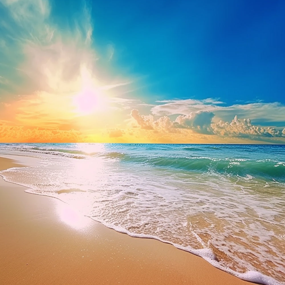 Strand in de Zon Schilderen op Nummers