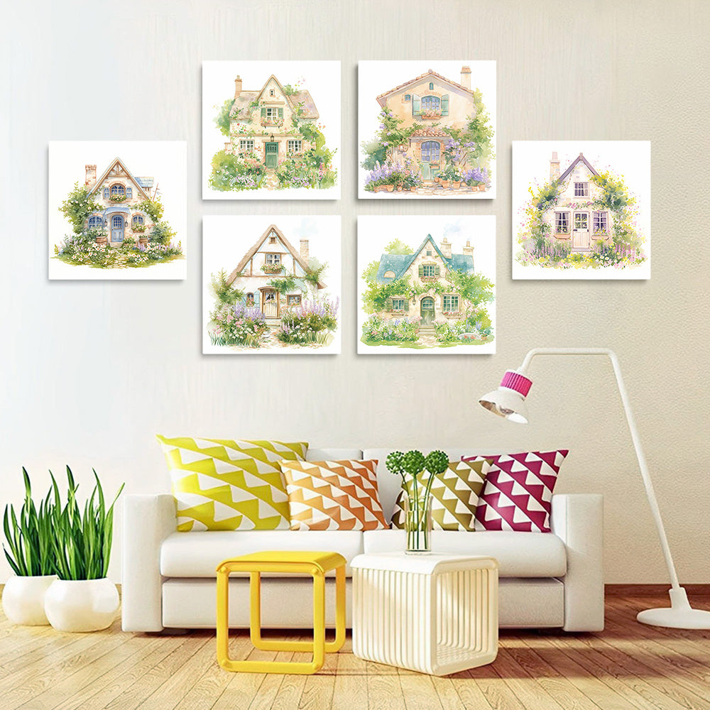 Tuinvilla’s 6 Stuks Mini Schilderen op Nummers