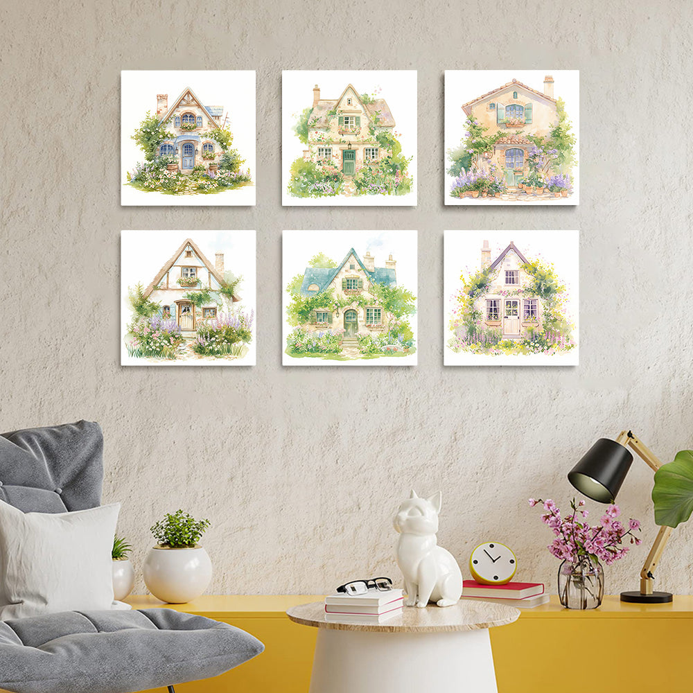 Tuinvilla’s 6 Stuks Mini Schilderen op Nummers