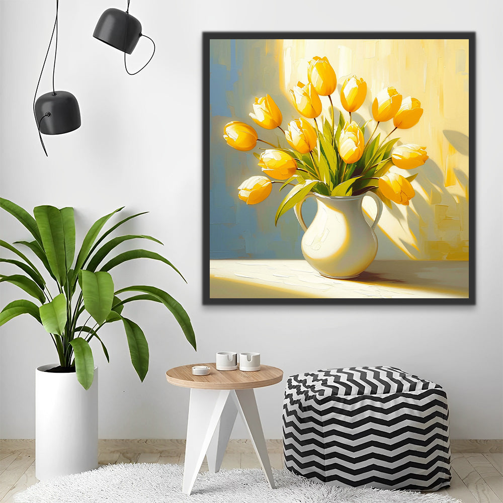 Tulpen op tafel Schilderen op Nummers