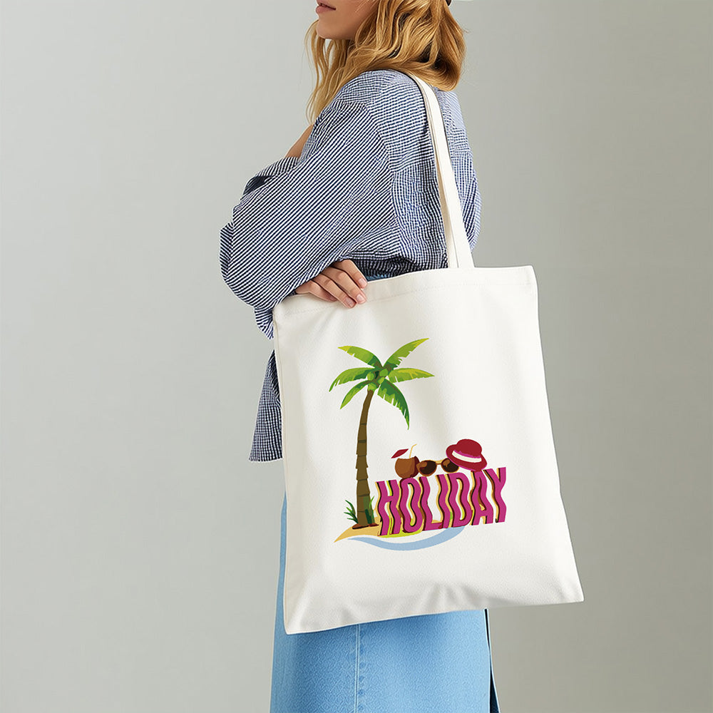 Vakantie Canvas Tote Bag Schilderen op Nummers