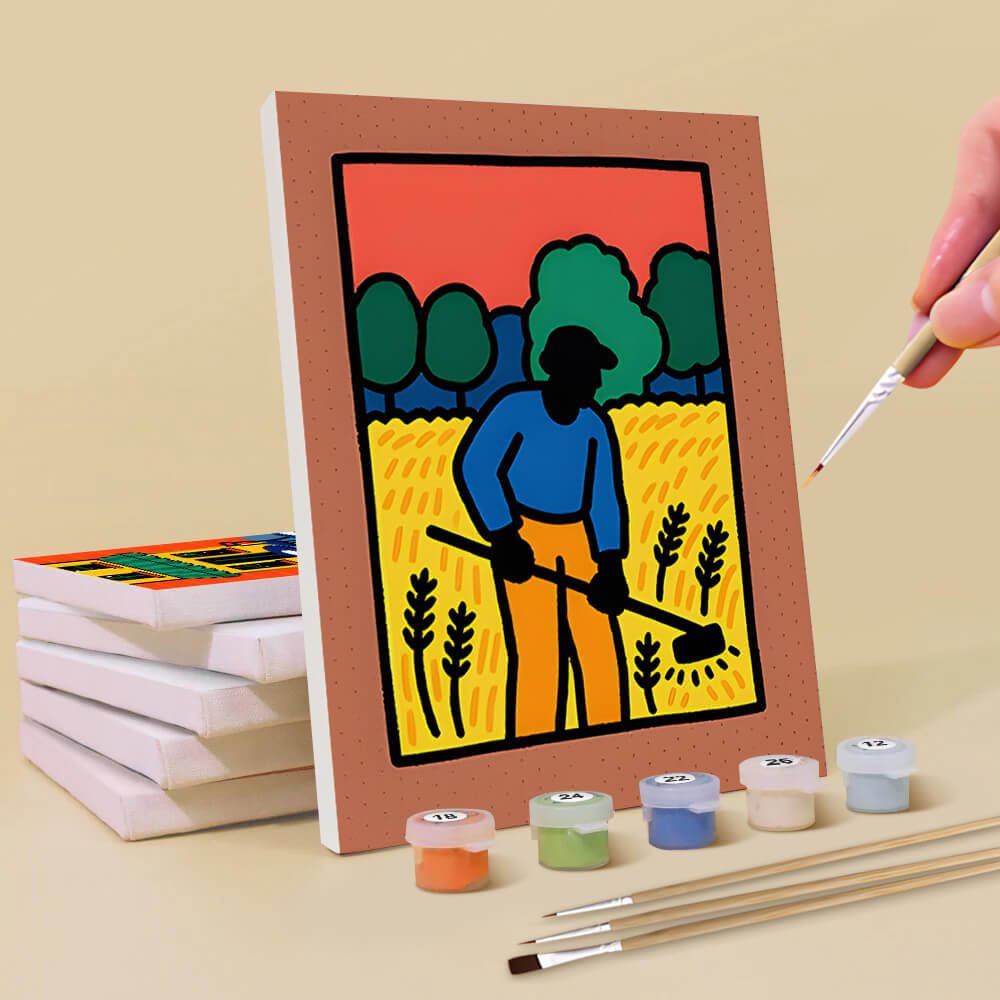 Van Goghs Klassieke Schilderijen 6 Stuks Mini Schilderen op Nummers