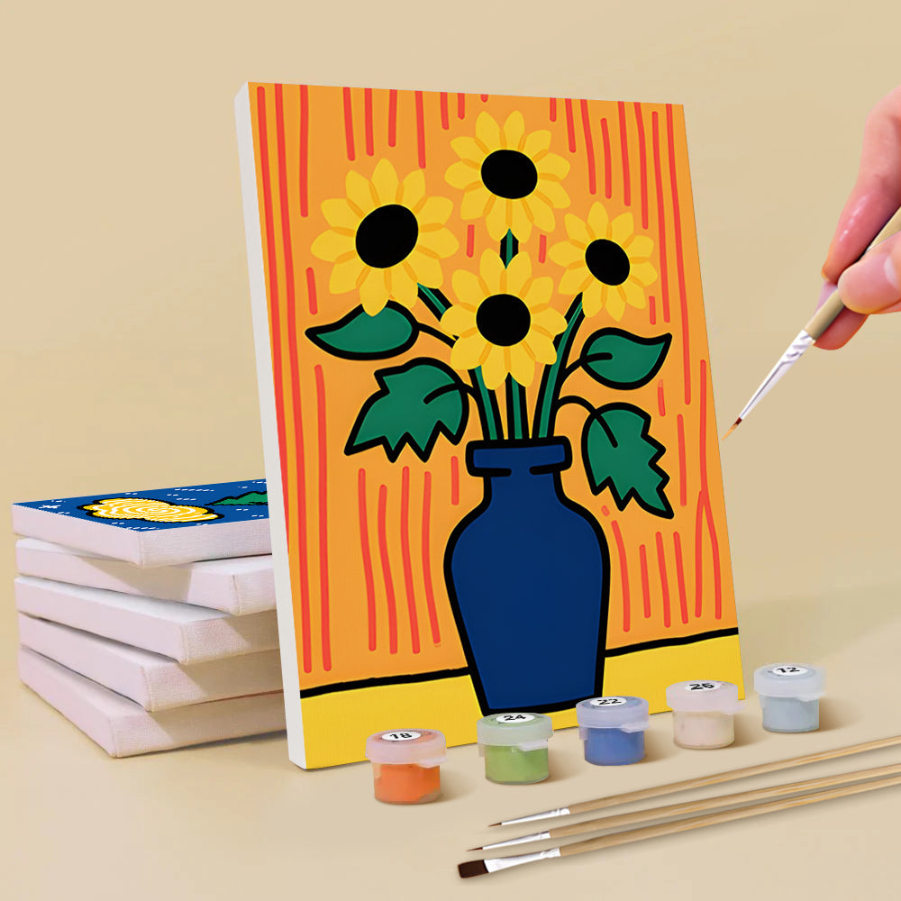 Van Goghs Klassieke Werken 6 Stuks Mini Schilderen op Nummers