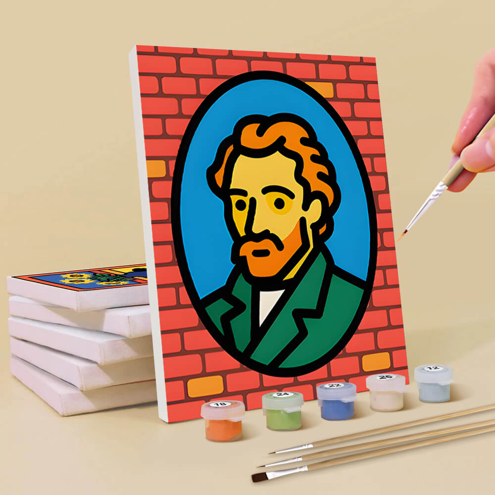 Van Gogh’s Werken 6 Stuks Mini Schilderen op Nummers