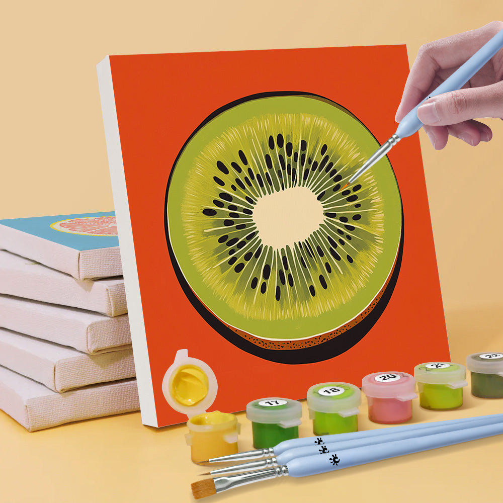 Vers Fruit 6 Stuks Mini Schilderen op Nummers