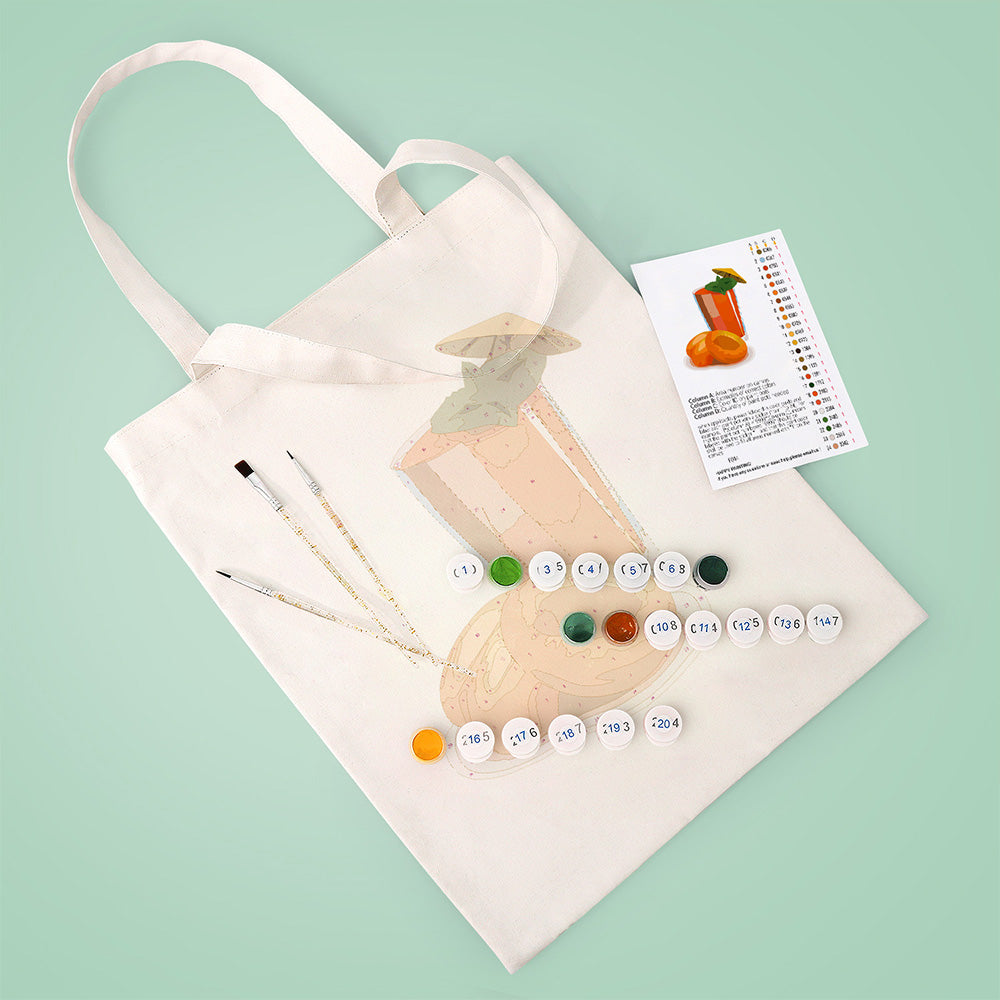 Vers Fruitsap Canvas Tote Bag Schilderen op Nummers