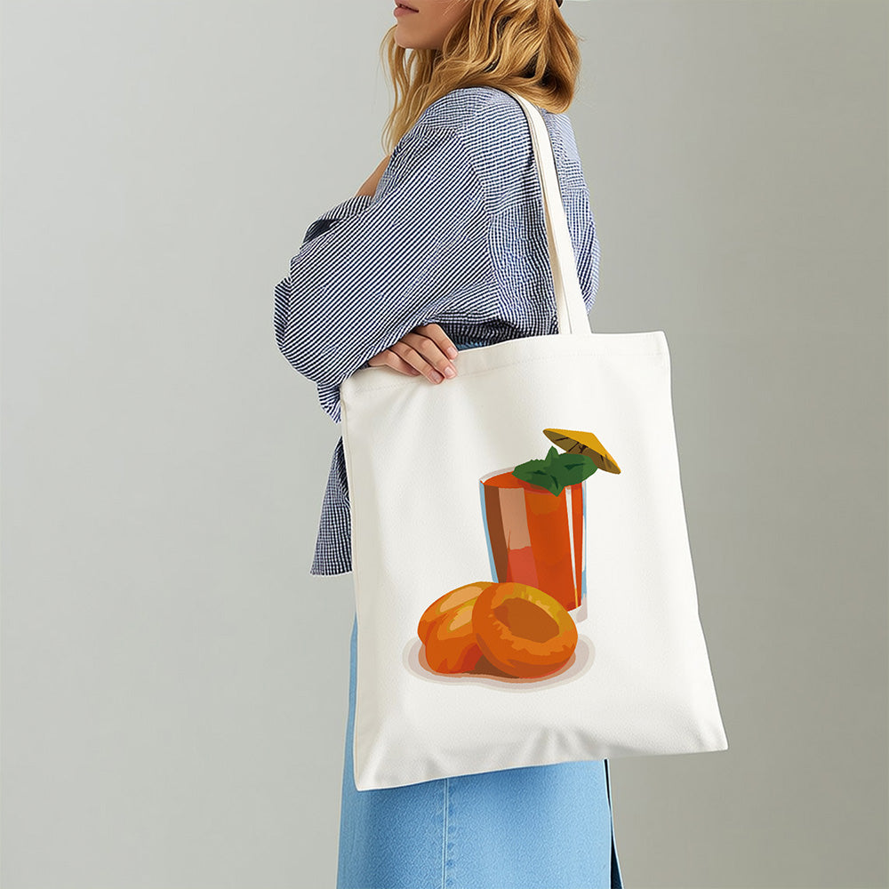 Vers Fruitsap Canvas Tote Bag Schilderen op Nummers