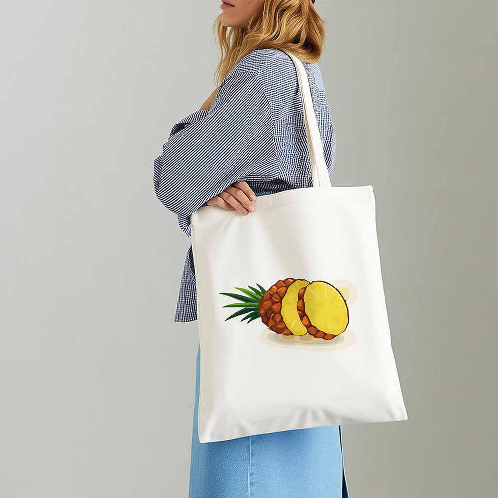 Verse Ananas Canvas Tote Bag Schilderen op Nummers