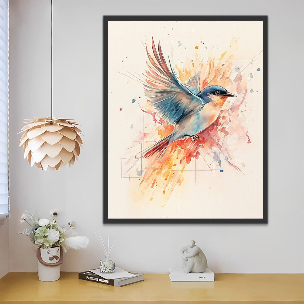 Vliegende Vogel Schilderen op Nummers