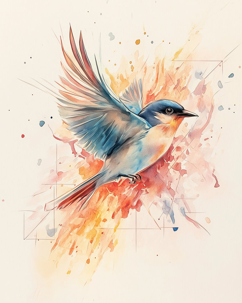 Vliegende Vogel Schilderen op Nummers
