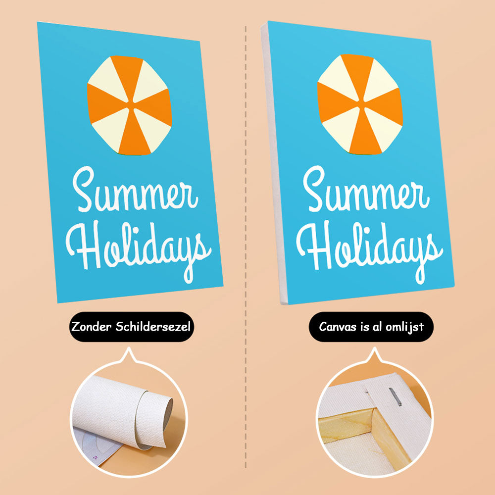 Vrolijke Zomertijd 6 Stuks Mini Schilderen op Nummers