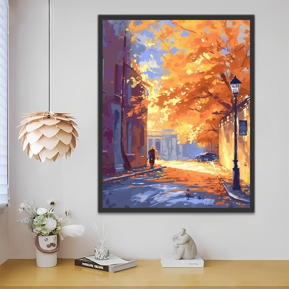 Wegen in de Herfst Schilderen op Nummers