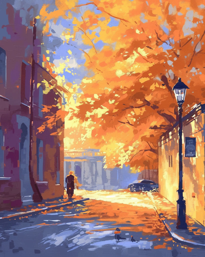 Wegen in de Herfst Schilderen op Nummers