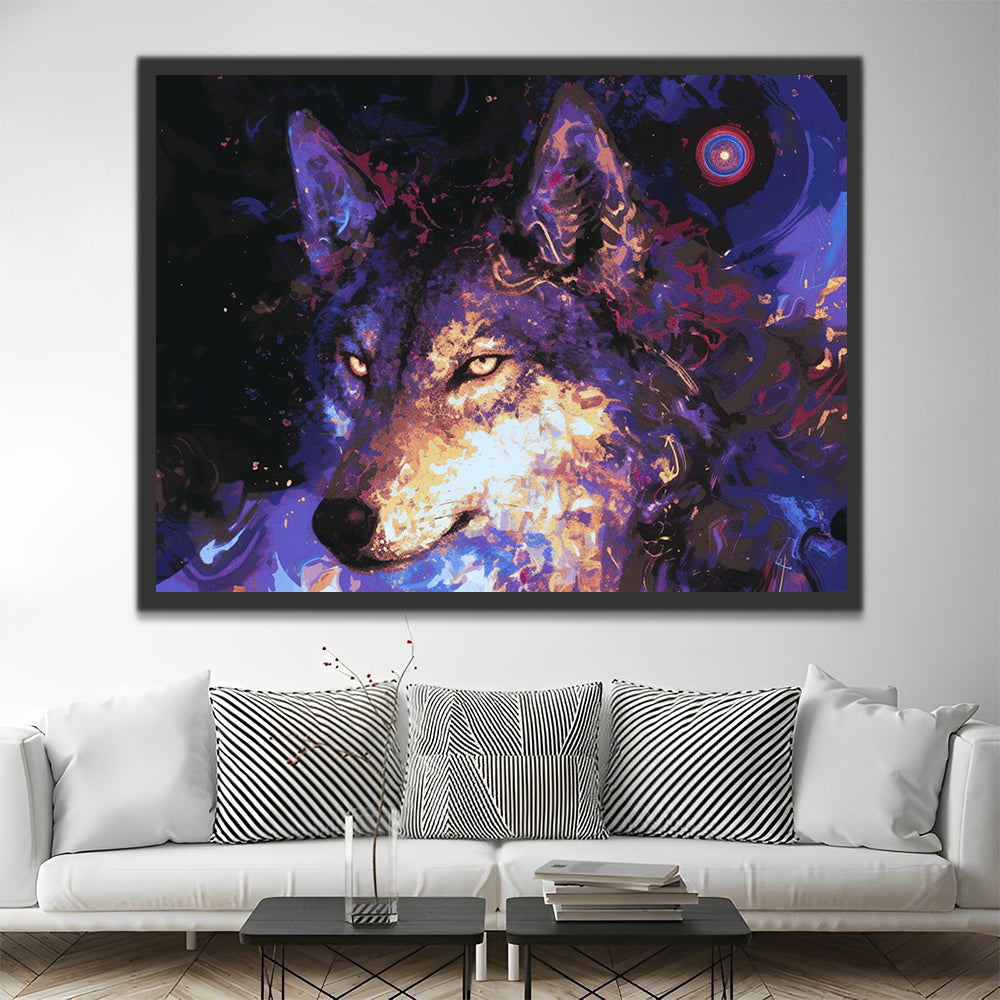 Wolf Schilderen op Nummers