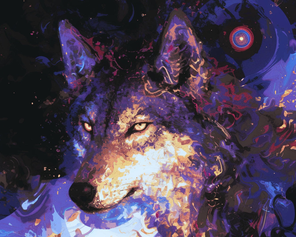 Wolf Schilderen op Nummers