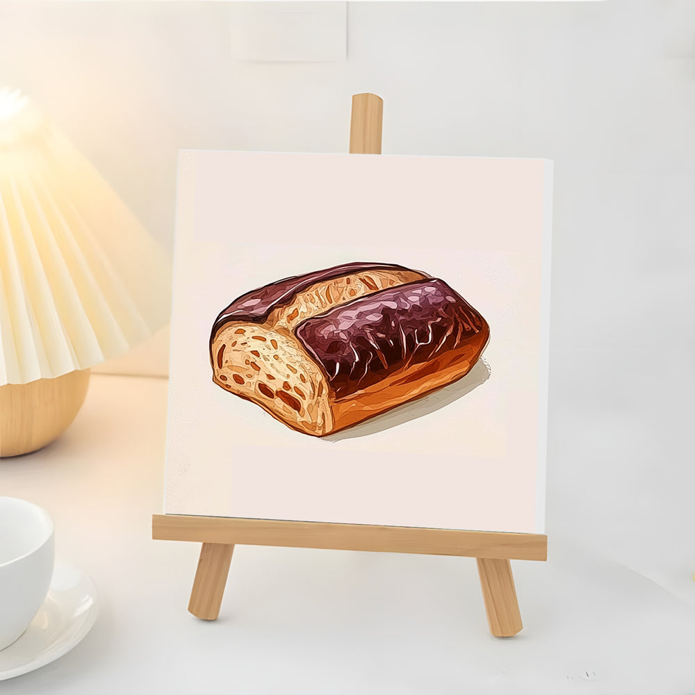 Zacht Chocolade Verkort Brood Mini Schilderen op Nummers